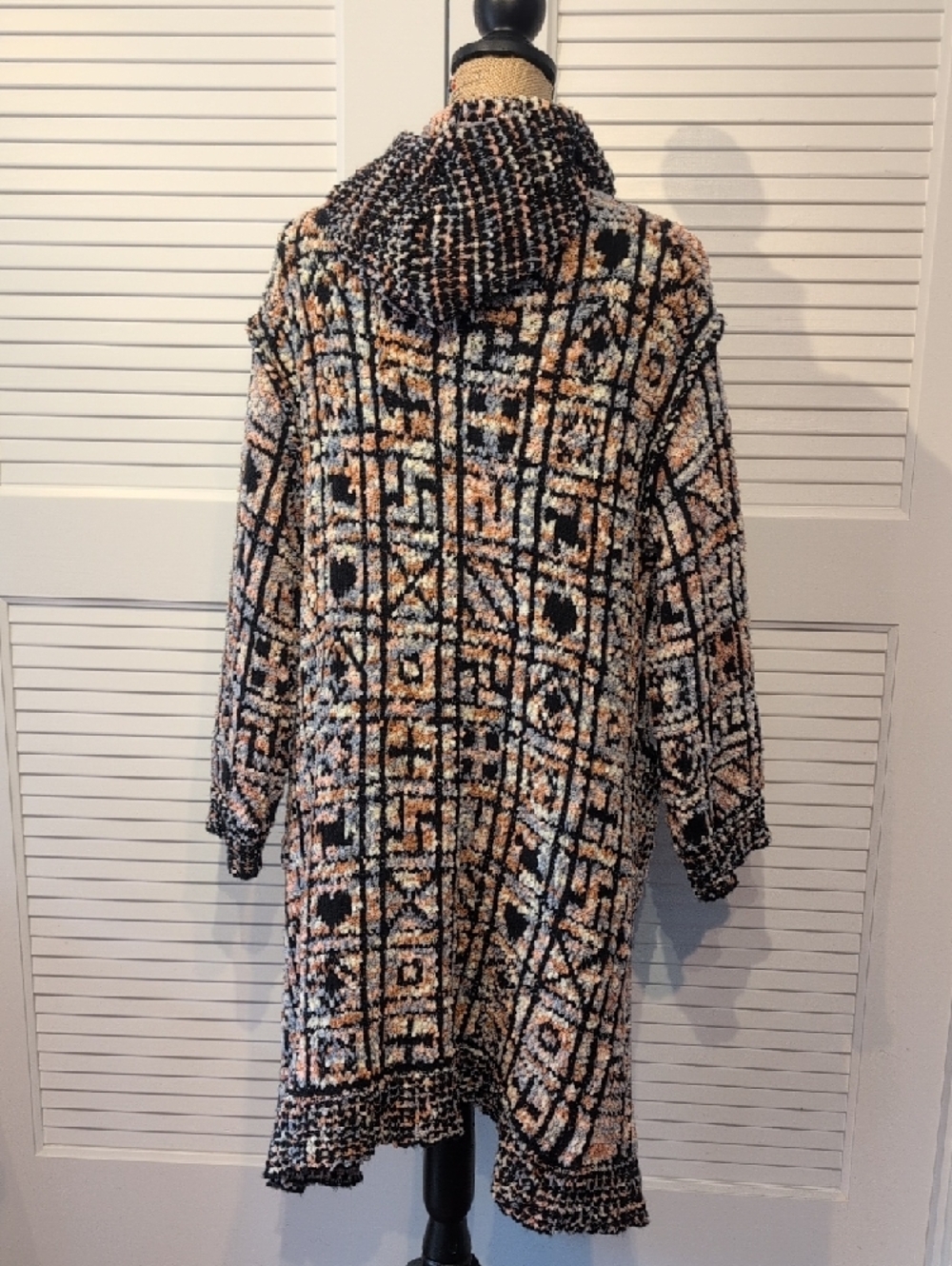 POL Hooded Woven Long Sweater Size S NWOT - Picture 6 of 8